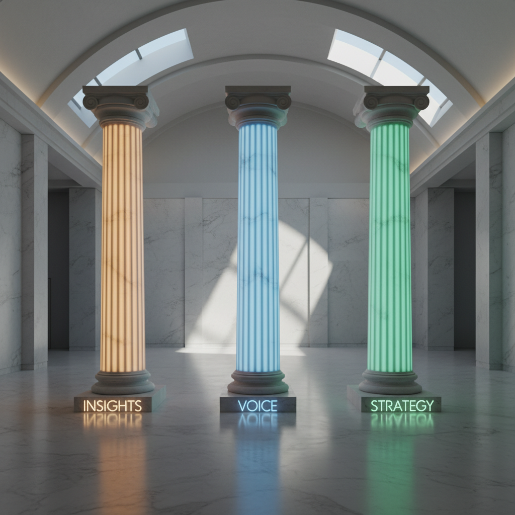 The Three Pillars of Modern Thought Leadership